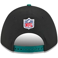 Men's New Era Black/Green New York Jets 2025 NFL Draft 9FORTY A-Frame M-Crown Adjustable Hat