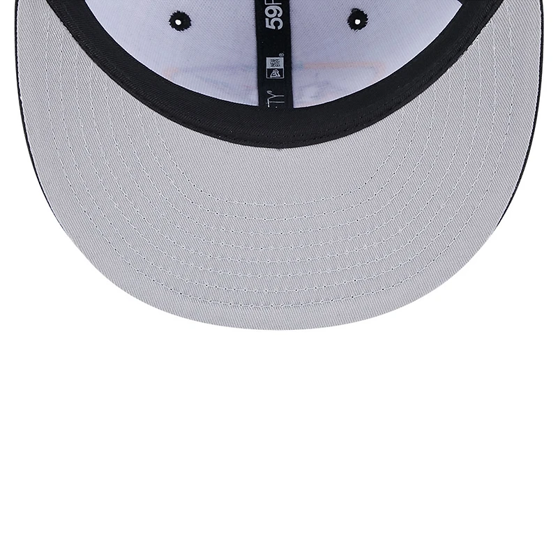 Men's New Era Black York Jets 2024 NFL Crucial Catch Plaid 59FIFTY Fitted Hat