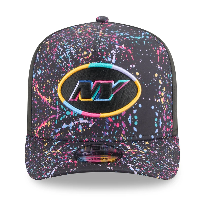Casquette snapback 9FIFTY noire New Era New York Jets 2025 NFL Crucial Catch pour homme