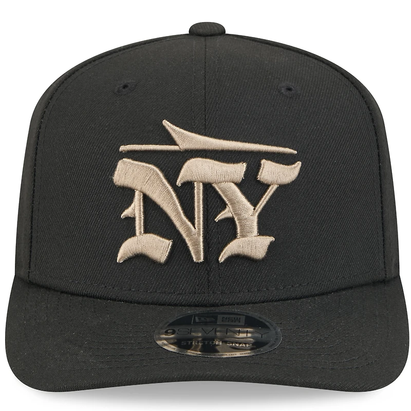 Casquette ajustable 9SEVENTY noire New Era pour homme, collection Rivalries 2025 des New York Jets