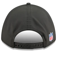 Casquette ajustable New Era noire New York Jets 2025 Sideline M-Crown 9FORTY pour homme