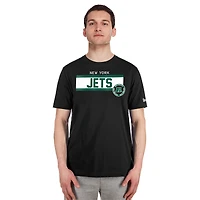 Men's New Era  Black York Jets 3rd Down High Density Print T-Shirt