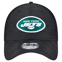 Casquette New Era 39THIRTY Flex Active Camo noire York Jets pour homme