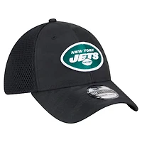 Casquette New Era 39THIRTY Flex Active Camo noire York Jets pour homme