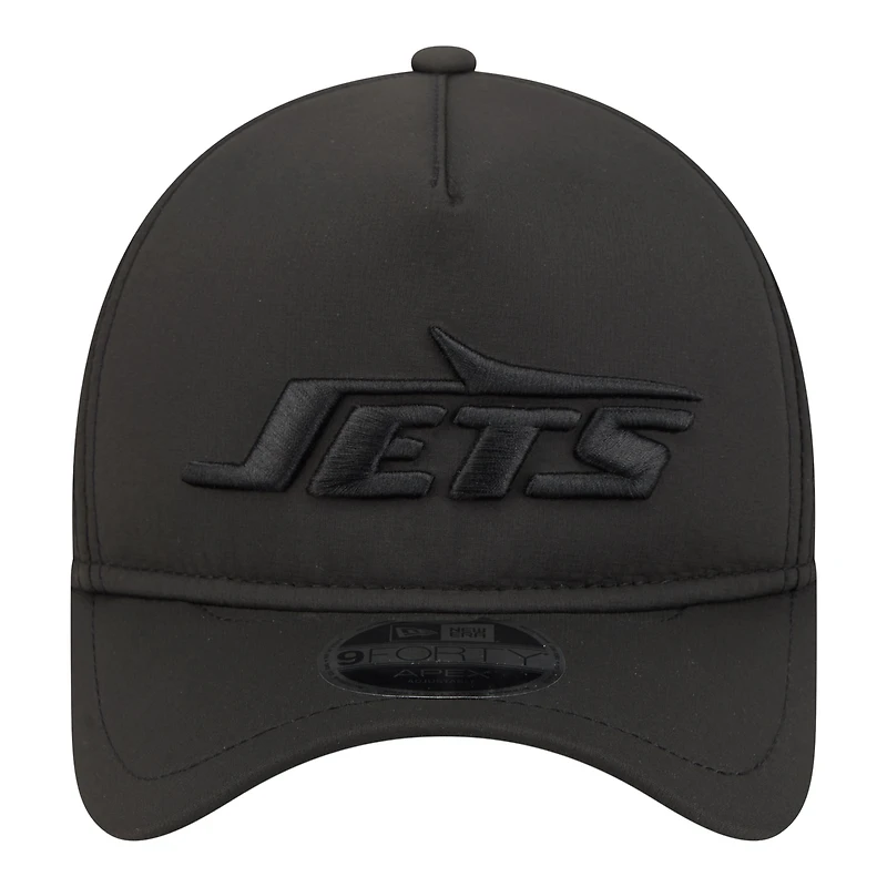 Casquette ajustable New Era Apex 9FORTY noire pour homme, New York Jets