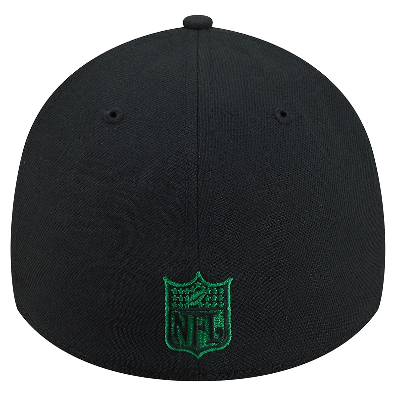 Men's New Era  Green York Jets Core Team 39THIRTY Flex Hat