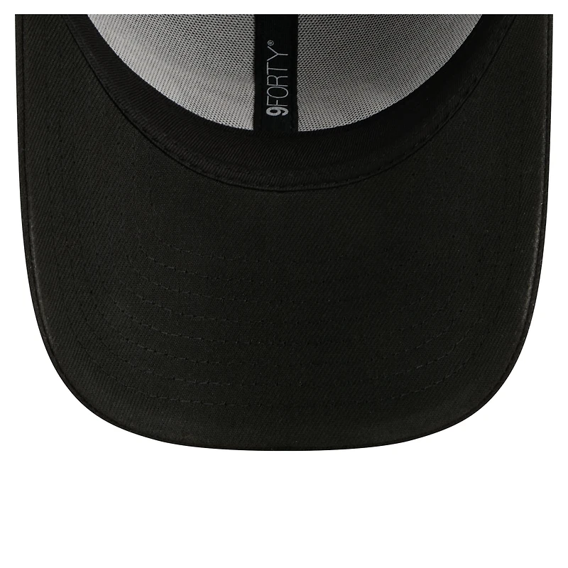 Casquette ajustable New Era 9FORTY noire pour homme, York Jets Core Team