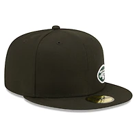 Men's New Era Black York Jets  Flawless 59FIFTY Fitted Hat