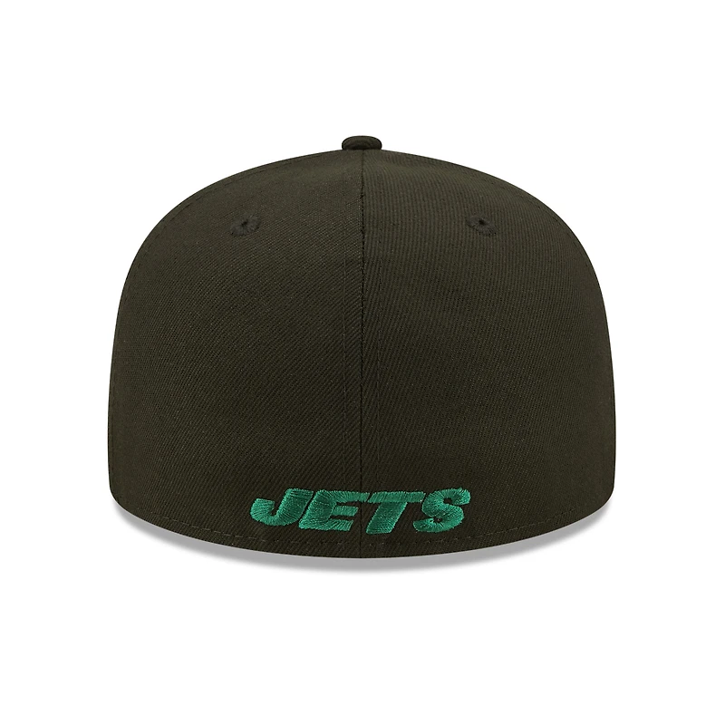 Casquette ajustée 59FIFTY Flawless New York Jets pour homme Era noire