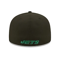 Casquette ajustée 59FIFTY Flawless New York Jets pour homme Era noire