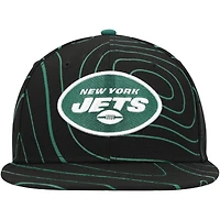 Casquette ajustée noire New Era York Jets Geo 59FIFTY pour hommes