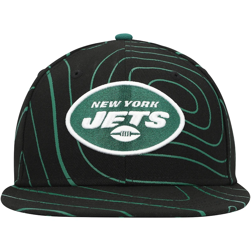 Men's New Era Black York Jets Geo 59FIFTY Fitted Hat