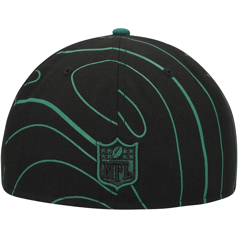 Casquette ajustée noire New Era York Jets Geo 59FIFTY pour hommes