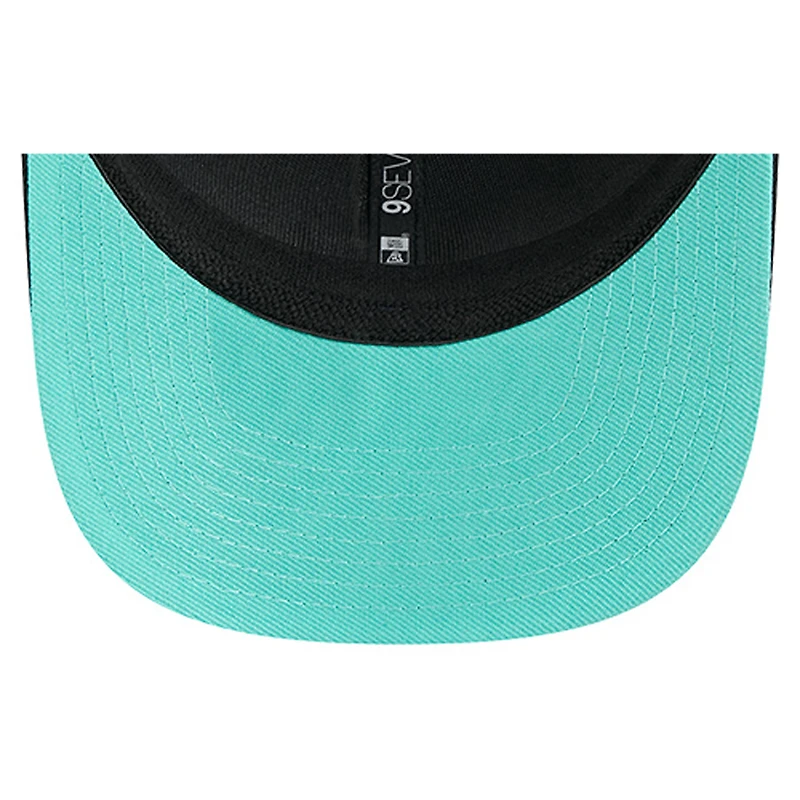 Casquette camionneur ajustable New Era noire New York Jets Liberty 9SEVENTY pour homme