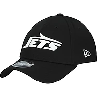 Men's New Era Black New York Jets  Main B-Dub 9FORTY Adjustable Hat