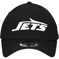Men's New Era Black New York Jets  Main B-Dub 9FORTY Adjustable Hat