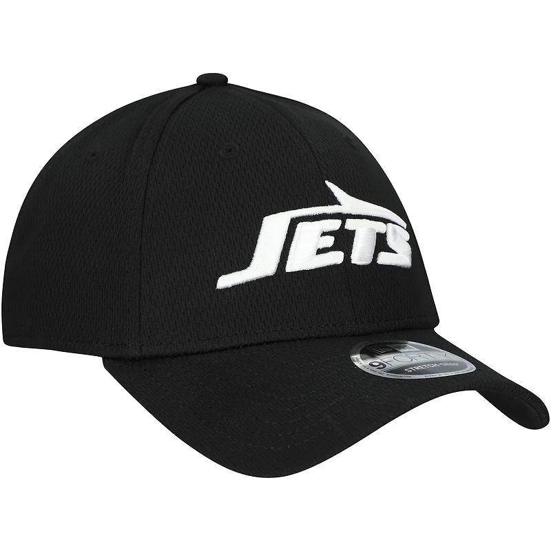Men's New Era Black New York Jets  Main B-Dub 9FORTY Adjustable Hat