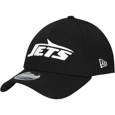 Men's New Era Black New York Jets  Main B-Dub 9FORTY Adjustable Hat