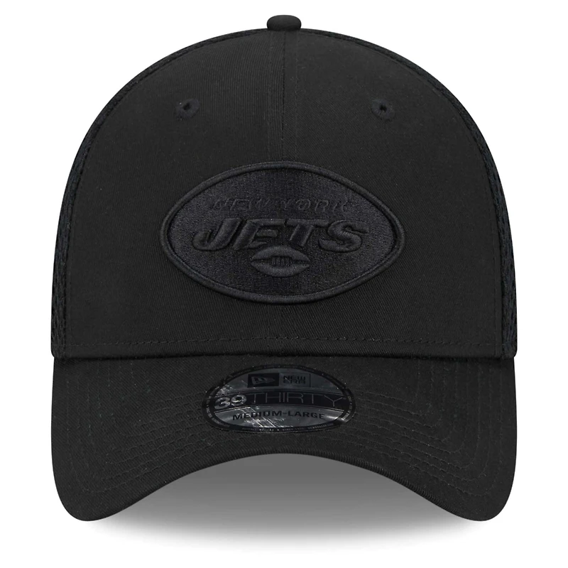 Men's New Era Black  York Jets Main Neo 39THIRTY Flex Hat
