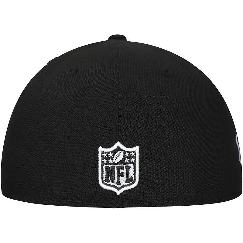 Men's New Era Black York Jets  Main Patch 59FIFTY Fitted Hat