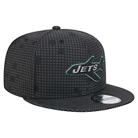 Casquette à visière plate 9FIFTY noire New York Jets de New Era pour homme