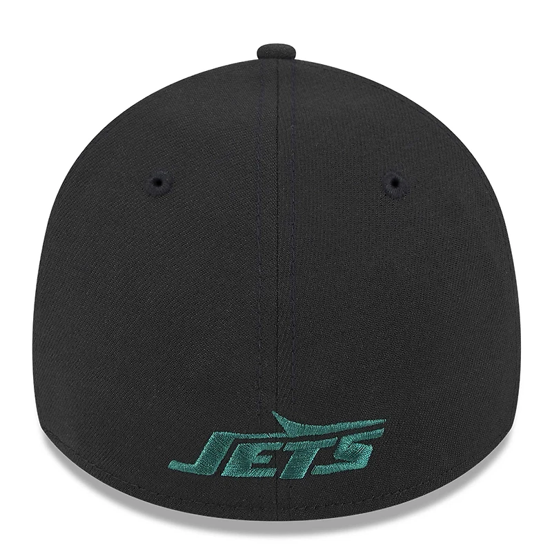 Casquette flexible 39THIRTY NFL Standard New York Jets Era pour hommes, noire