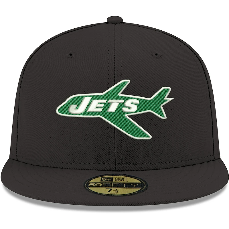 Casquette ajustée New Era York Jets Omaha Throwback 59FIFTY pour homme