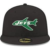 Casquette ajustée New Era York Jets Omaha Throwback 59FIFTY pour homme