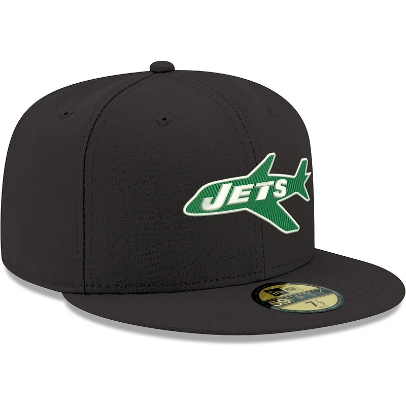 Casquette ajustée New Era York Jets Omaha Throwback 59FIFTY pour homme