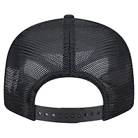 Casquette snapback New Era noire New York Jets Ripstop Patch 9FIFTY à panneau fendu pour homme