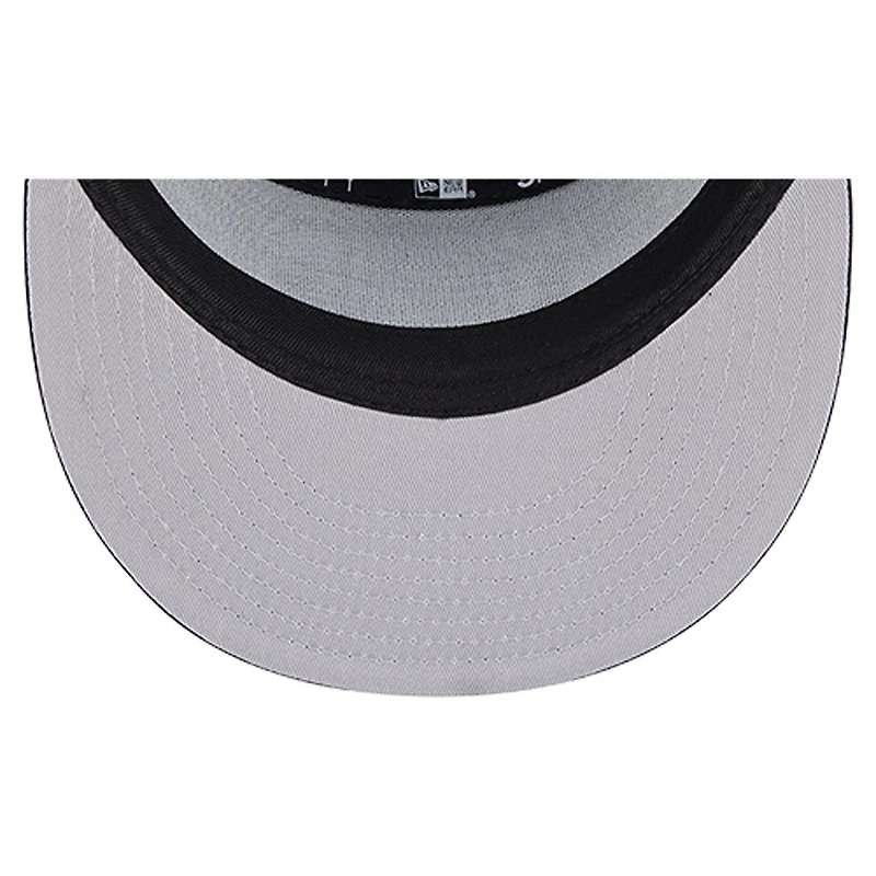 Men's New Era Black New York Jets Ripstop Patch 9FIFTY Split Panel Snapback Hat