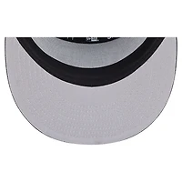 Men's New Era Black New York Jets Ripstop Patch 9FIFTY Split Panel Snapback Hat