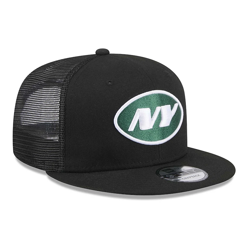 Casquette Snapback 9FIFTY New Era New York Jets Shade Trucker noire pour hommes