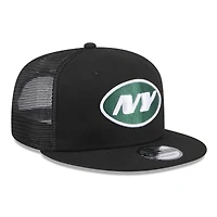 Casquette Snapback 9FIFTY New Era New York Jets Shade Trucker noire pour hommes