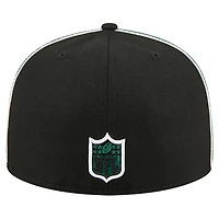 Casquette ajustée New Era 59FIFTY noire des York Jets pour homme