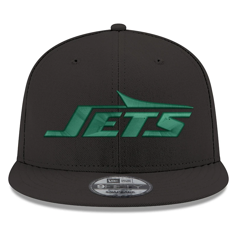 Casquette snapback standard 9FIFTY New York Jets New Era noire pour hommes