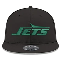 Casquette snapback standard 9FIFTY New York Jets New Era noire pour hommes