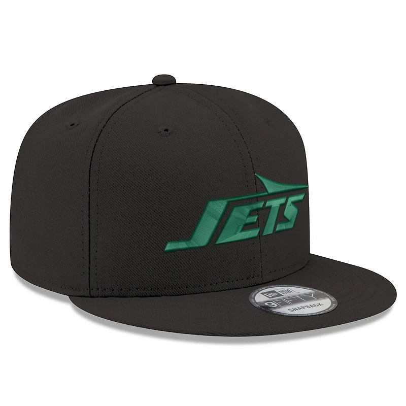Casquette snapback standard 9FIFTY New York Jets New Era noire pour hommes