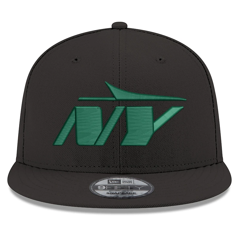 Men's New Era Black New York Jets Standard 9FIFTY Snapback Hat