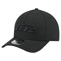 Men's New Era Black New York Jets Team Collection 9FORTY M-Crown A-Frame Adjustable Hat