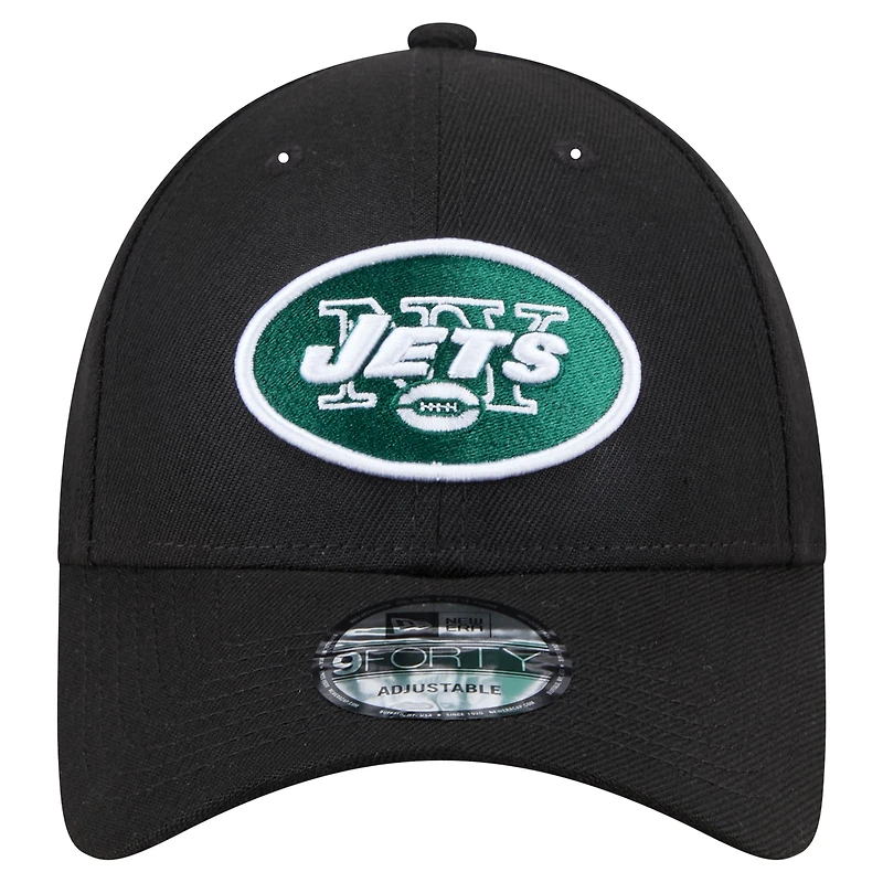 Men's New Era Black New York Jets The League 9FORTY Adjustable Hat