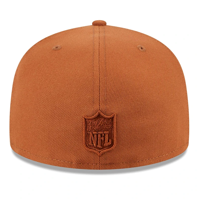 Casquette ajustée 59FIFTY New Era York Jets pour hommes, marron