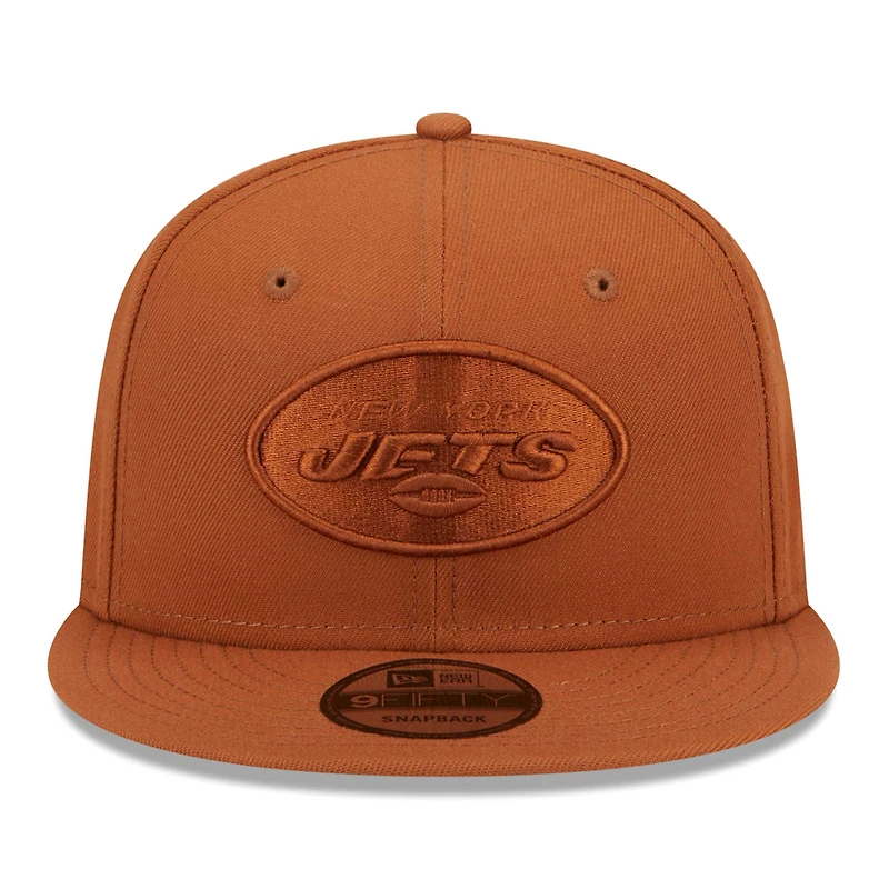 Casquette Snapback 9FIFTY New Era New York Jets pour hommes, marron