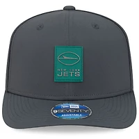 Casquette ajustable 9SEVENTY anthracite New Era pour homme, New York Jets 2025 Sideline