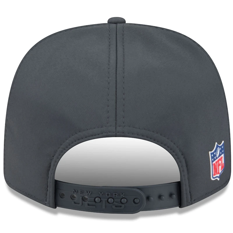 Casquette ajustable 9SEVENTY anthracite New Era pour homme, New York Jets 2025 Sideline