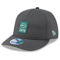 Men's New Era Charcoal York Jets 2025 Sideline Cold Weather Retro Crown 59FIFTY Fitted Hat