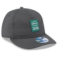 Men's New Era Charcoal York Jets 2025 Sideline Cold Weather Retro Crown 59FIFTY Fitted Hat