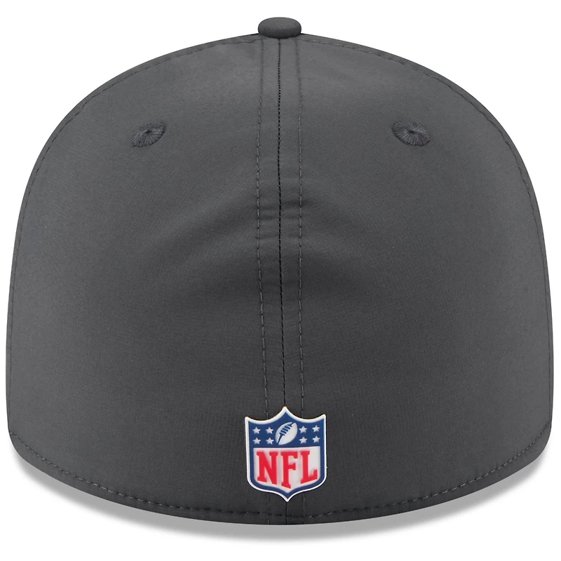 Men's New Era Charcoal York Jets 2025 Sideline Cold Weather Retro Crown 59FIFTY Fitted Hat