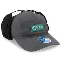 Casquette ajustable New Era anthracite New York Jets 2025 Sideline Runner Dog Ear pour homme