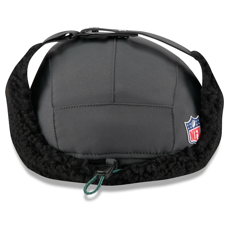 Casquette ajustable New Era anthracite New York Jets 2025 Sideline Runner Dog Ear pour homme